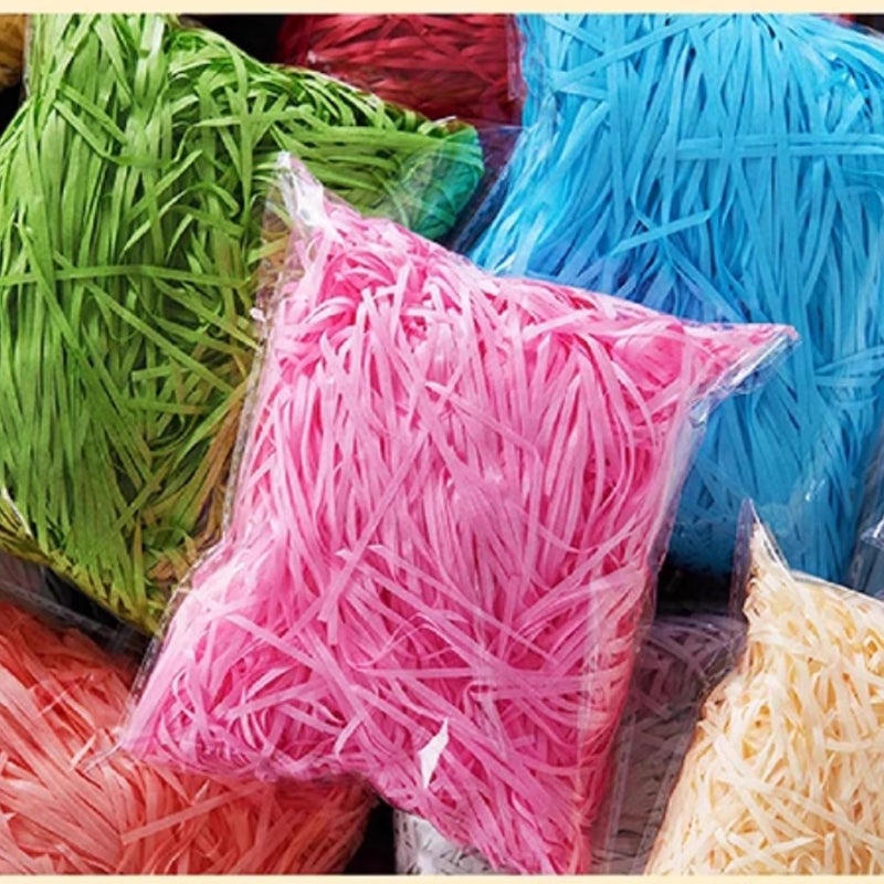 Lukdin Multicolor Recyclable Paper Shred Easter Grass – Eco-Friendly Basket and Gift Box Filler for Easter Party Decorations (blue) - Image 5